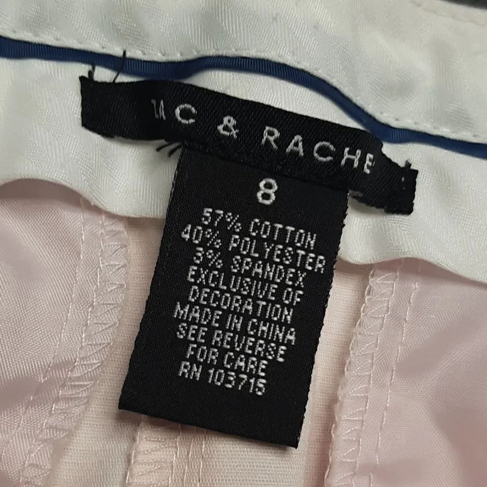 Zac & Rachel Light Pink Cuffed Capris - Picture 5 of 14